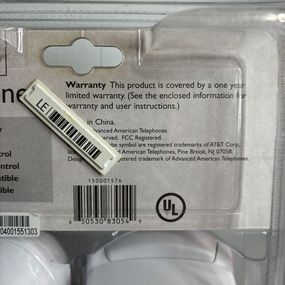 AT&T 146 Design Line Telephone Windchill White Hearing Aid Compatible Desk/Wall - Picture 4 of 7